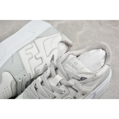 Fendi Match Leather "White/Gray" фото № 4