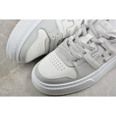 Fendi Match Leather "White/Gray" фото № 3