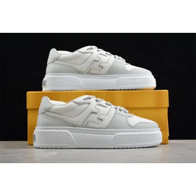 Fendi Match Leather "White/Gray" фото № 6