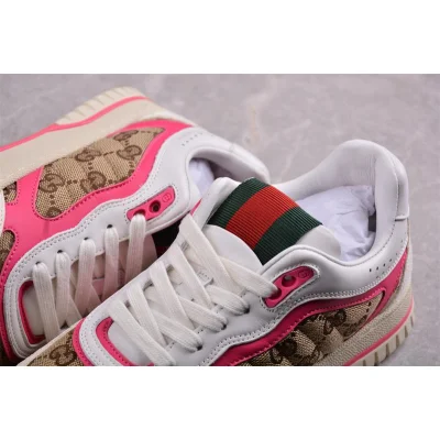 Gucci Re-Web Sneaker "GG Canvas – Beige Fuchsia" фото № 8