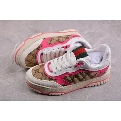 Gucci Re-Web Sneaker "GG Canvas – Beige Fuchsia" фото № 6