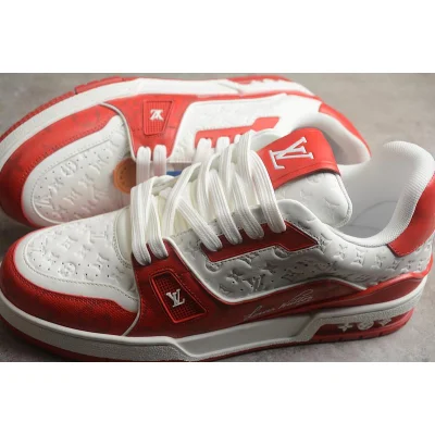 Louis Vuitton LV Trainer Sneakers "Red" фото № 6