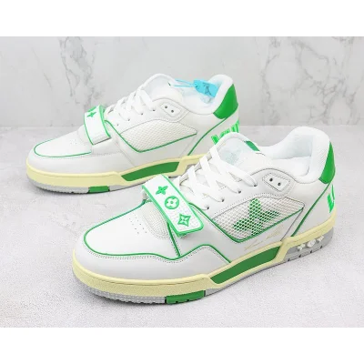 Louis Vuitton LV Trainer 2021 Low "Monogram/Green White" фото № 5