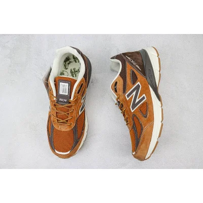 L. L. Bean x New Balance 990v4 "Chocolate Brown/Orange" фото № 6