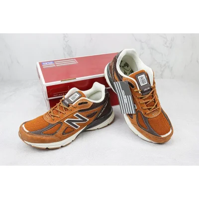 L. L. Bean x New Balance 990v4 "Chocolate Brown/Orange" фото № 7