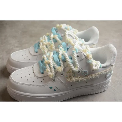 Nike Air Force 1 Low "White/Blue" фото № 6