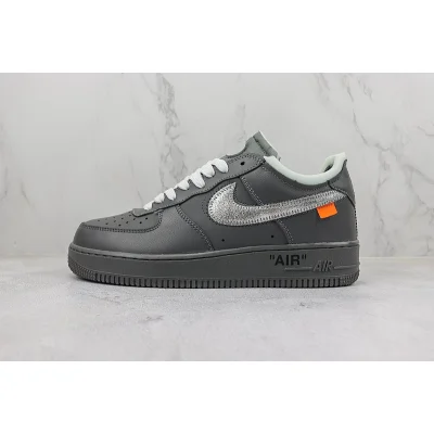Off-White x Nike Air Force 1 Low "Black/Grey/Sliver Swoosh" фото № 2