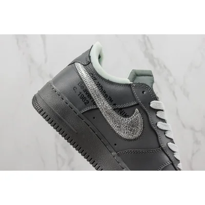 Off-White x Nike Air Force 1 Low "Black/Grey/Sliver Swoosh" фото № 3