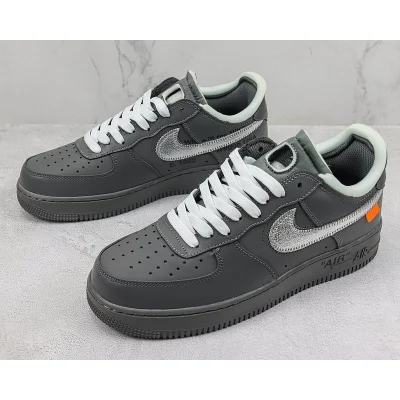 Off-White x Nike Air Force 1 Low "Black/Grey/Sliver Swoosh" фото № 5