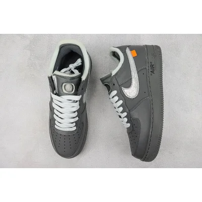 Off-White x Nike Air Force 1 Low "Black/Grey/Sliver Swoosh" фото № 7