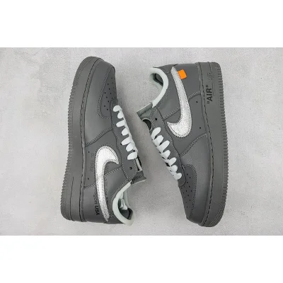 Off-White x Nike Air Force 1 Low "Black/Grey/Sliver Swoosh" фото № 6
