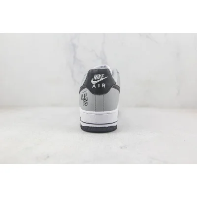 Off-White x Air Force 1 Low "Black/Gray/White" фото № 9