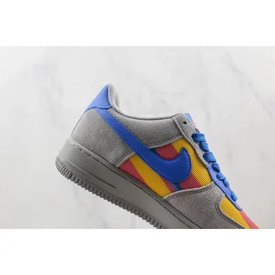 Nike Air Force 1 Low "Light Grey/South Coast Blue/Pink" фото № 3