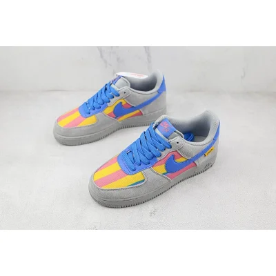 Nike Air Force 1 Low "Light Grey/South Coast Blue/Pink" фото № 5