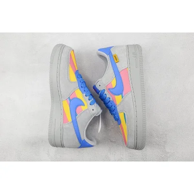 Nike Air Force 1 Low "Light Grey/South Coast Blue/Pink" фото № 7