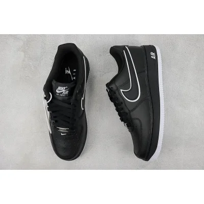 Nike Air Force 1 Low "Matte Black/White" фото № 7
