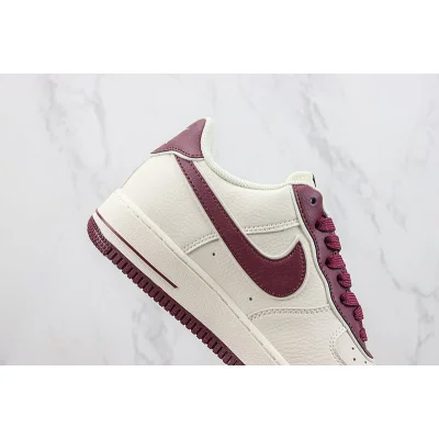 Nike Air Force 1 Low 40th Anniversary "Off White/Dark Red/Logo" фото № 3