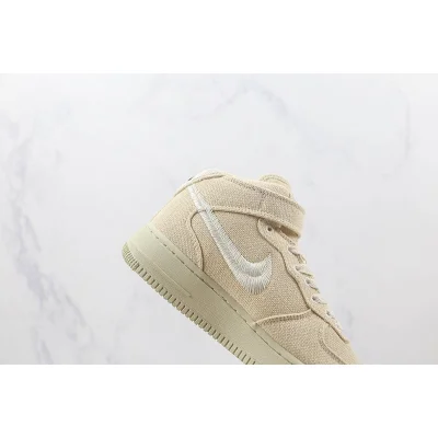 Stussy x Nike Air Force 1 Mid "Fossil" фото № 3 Stussy x Nike Air Force 1 Mid "Fossil" фото № 3