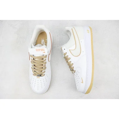 Nike Air Force 1 Low "Cream/Gold" фото № 6