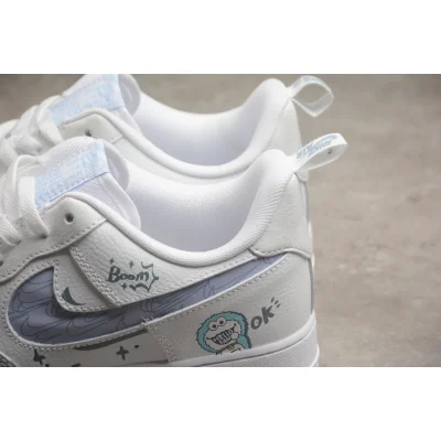 Nike Air Force 1 "Street White/Purple" фото № 9