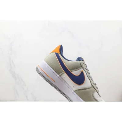 Nike Air Force 1 07 Low "Orange/Grey/Dark Blue" фото № 3