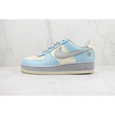 Comme des Garcons x Nike Air Force 1 Low "Blue/Cream White/Grey" фото № 2