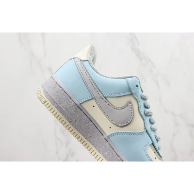 Comme des Garcons x Nike Air Force 1 Low "Blue/Cream White/Grey" фото № 3