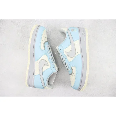 Comme des Garcons x Nike Air Force 1 Low "Blue/Cream White/Grey" фото № 6