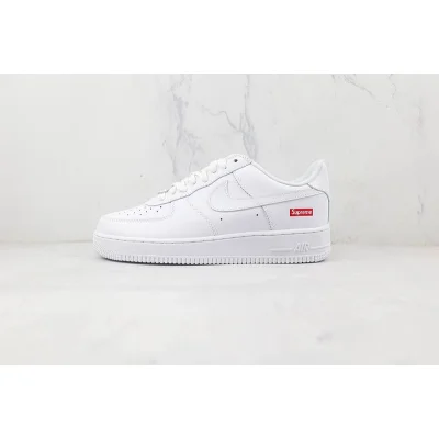 Supreme x Nike Air Force 1 Low "White/Mini-logo Red" фото № 2