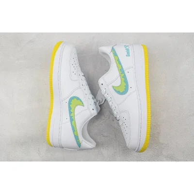 Nike Air Force 1 07 Low "White/Blue/Yellow" фото № 6