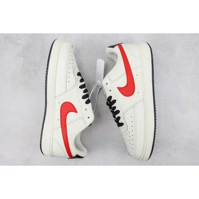 Nike Court Vision Low "White/Red" фото № 6