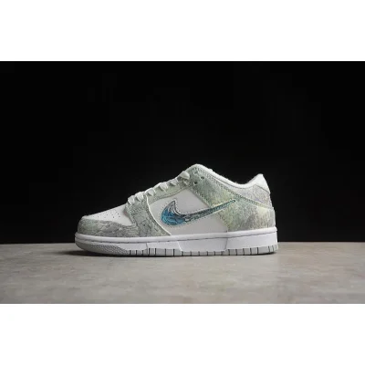 Nike Dunk Low Retro "White/Cyan" фото № 7