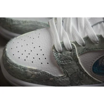 Nike Dunk Low Retro "White/Cyan" фото № 4