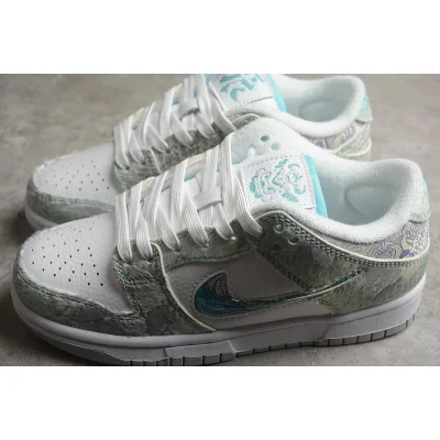 Nike Dunk Low Retro "White/Cyan" фото № 3