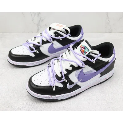 Nike Dunk Low Multi Swoosh "White/Black/Violet" фото № 5