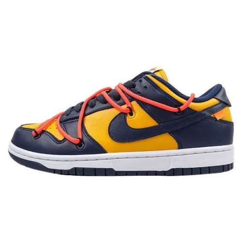 Off White X Nike Dunk Low «University Gold»