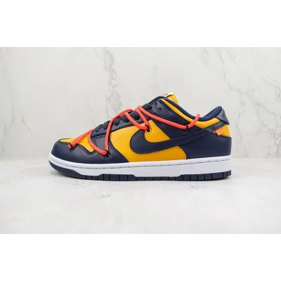 Off White X Nike Dunk Low «University Gold» фото № 2