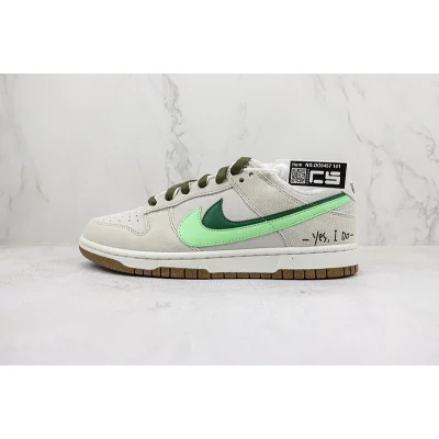 Nike Dunk Low SE 85 Double Swoosh "Gray/Green" фото № 2