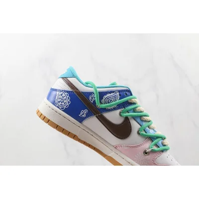 Nike Dunk Low Retro "White/Blue/Green/Brown/Red/Pink" фото № 4