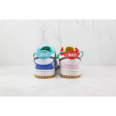 Nike Dunk Low Retro "White/Blue/Green/Brown/Red/Pink" фото № 8