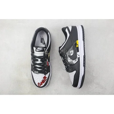 Nike SB Dunk Low Retro "Black/White/Red" фото № 6