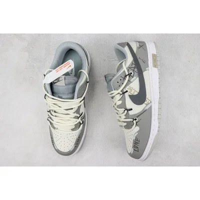 Nike Dunk Low "Grey/Cream/Black" фото № 7 Nike Dunk Low "Grey/Cream/Black" фото № 7