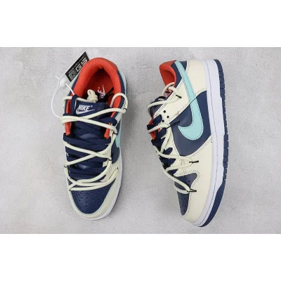 Nike Dunk Low "Cream/Blue/Orange" фото № 7