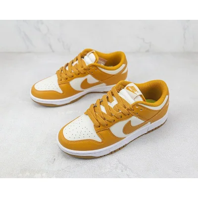 Nike Dunk Low "Gold/White" фото № 5