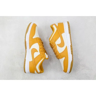 Nike Dunk Low "Gold/White" фото № 6