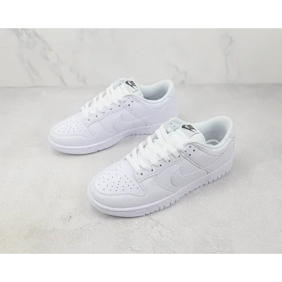 Nike Dunk Low "Triple White" фото № 5