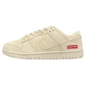 Supreme x Nike Dunk Low "Ivory Suede"