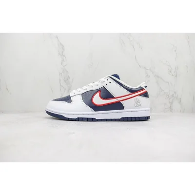 Nike Dunk Low "White/Red/Obsidian" фото № 2 Nike Dunk Low "White/Red/Obsidian" фото № 2