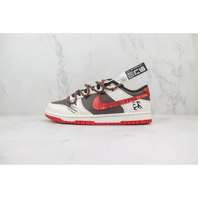 Nike Dunk Low Custom "Year of the Dragon/Red" фото № 2