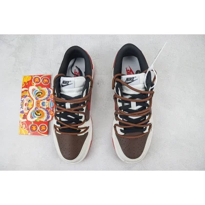 Nike Dunk Low Custom "Year of the Dragon/Red" фото № 7